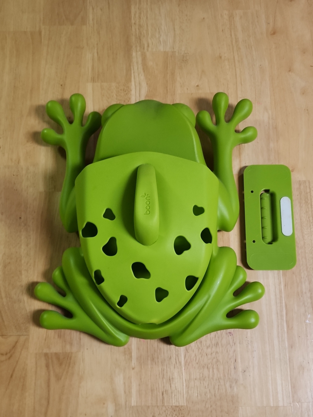 Boon Frog Pod Bath Toy Organizer Scoop & Storage (With Mounting Bracket)